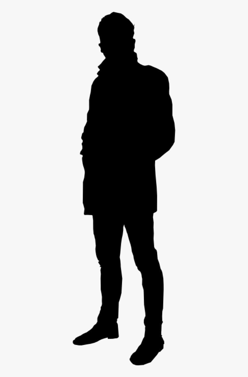 Clip Art Free Images Toppng Transparent - Man Standing Silhouette Png, Png Download