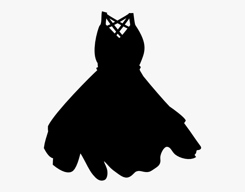 Black Dress Svg Clip Arts - Blue Dress Clip Art, HD Png Download