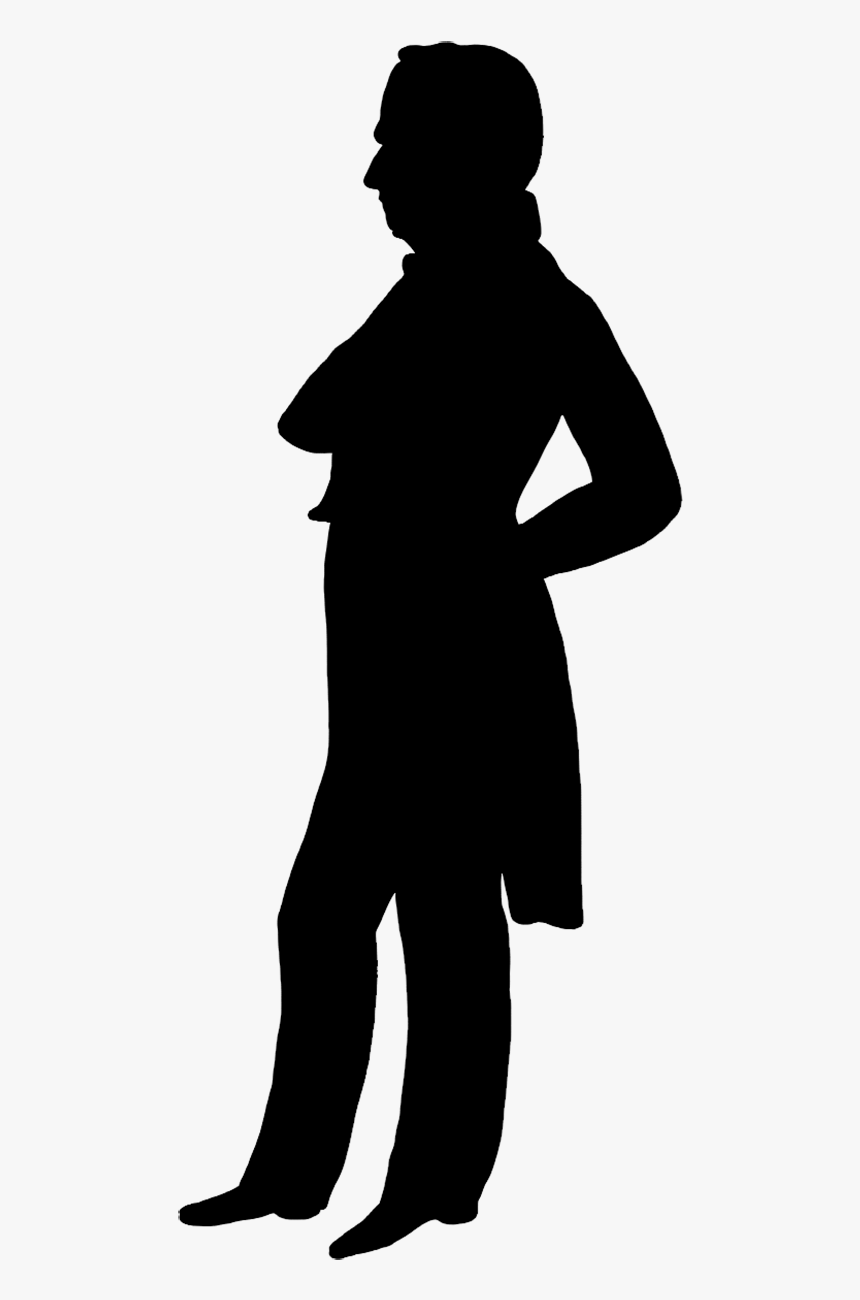 Victorian Silhouette Clipart - Victorian Man Silhouette, HD Png Download