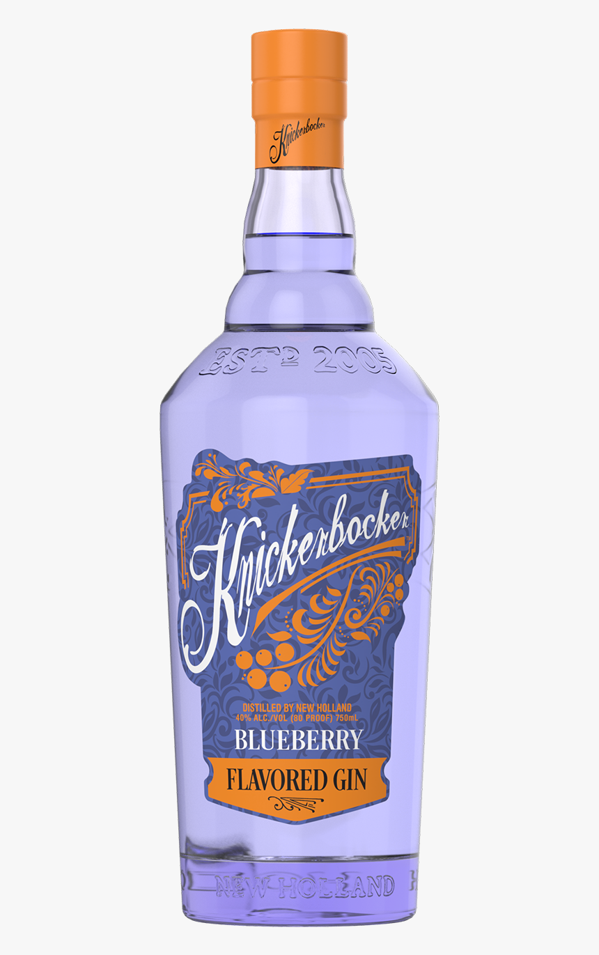 A Close Up Of A Bottle - New Holland Blueberry Gin, HD Png Download