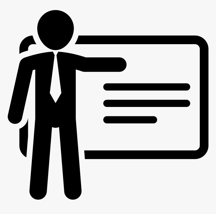 Professional Presenting A Report - Profissional Icone, HD Png Download