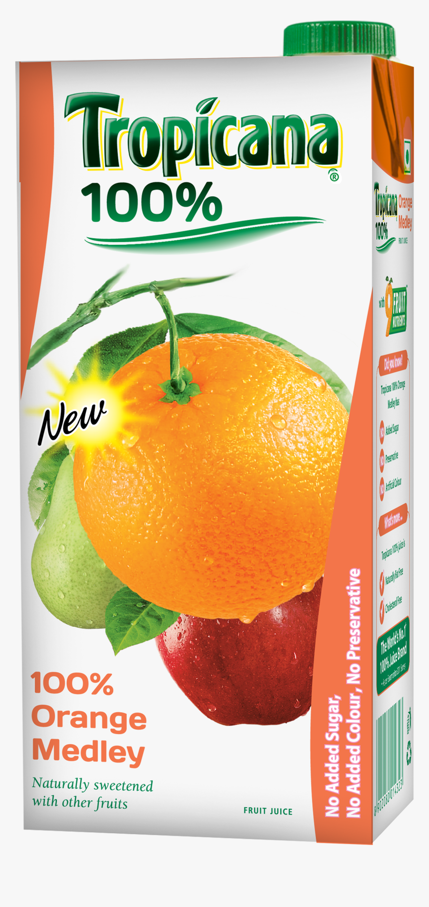 Tropicana 100% Orange Juice 1ltr, HD Png Download