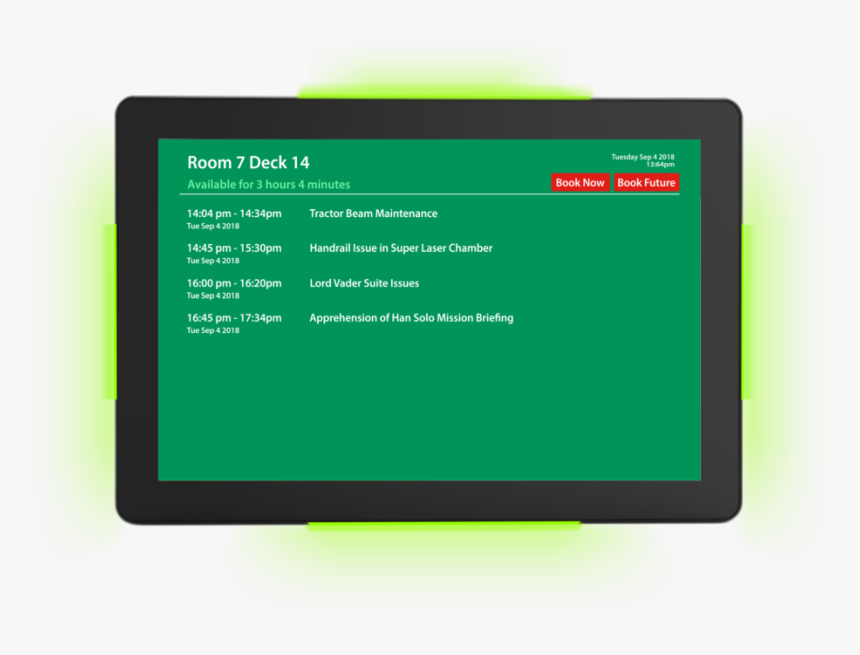 Bluefin Room Booking Signagelive Available Screen - Display Device, HD Png Download