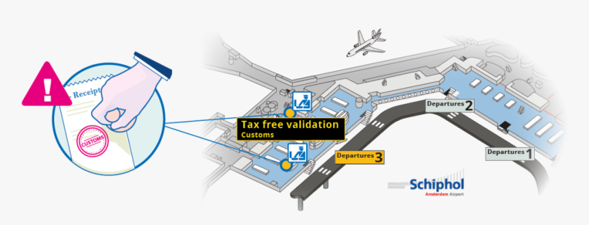 Stamp - Schiphol Airport, HD Png Download