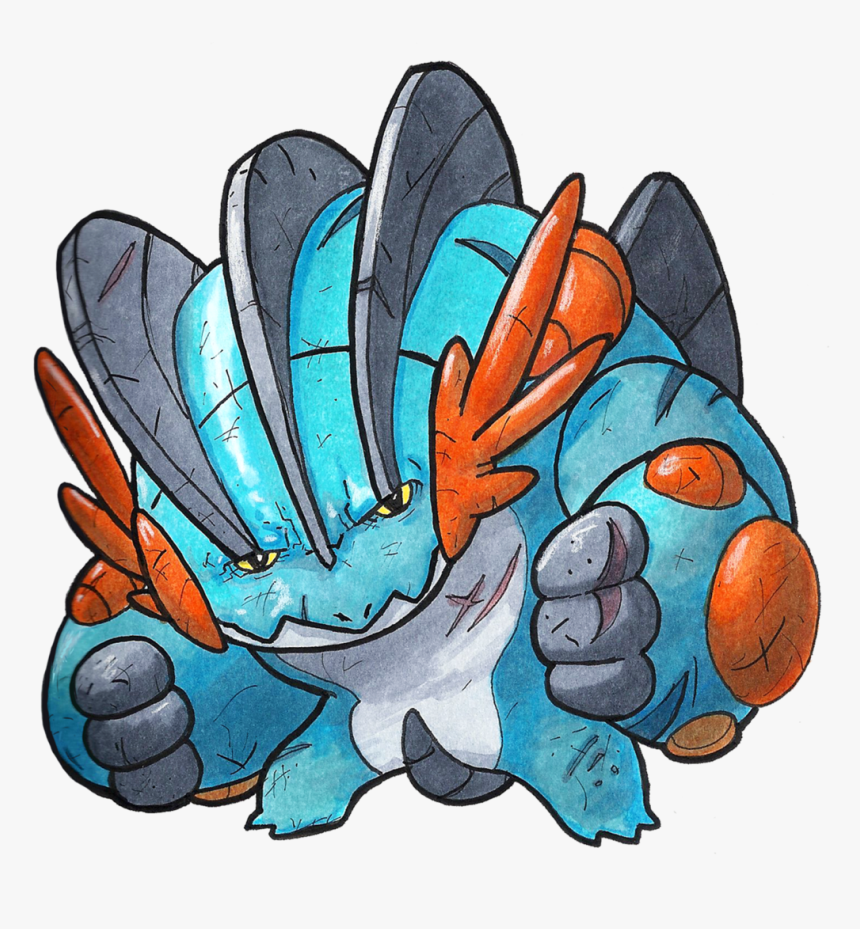 Mega Swampert By Grizlyjerr - Swampert, HD Png Download