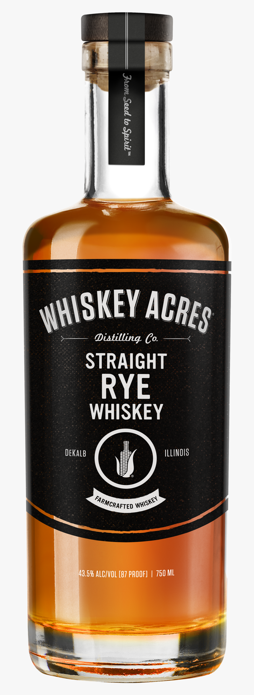 Wa Comp Opaque Rye - Whiskey Acres Bourbon Farmcrafted Single Barrel, HD Png Download