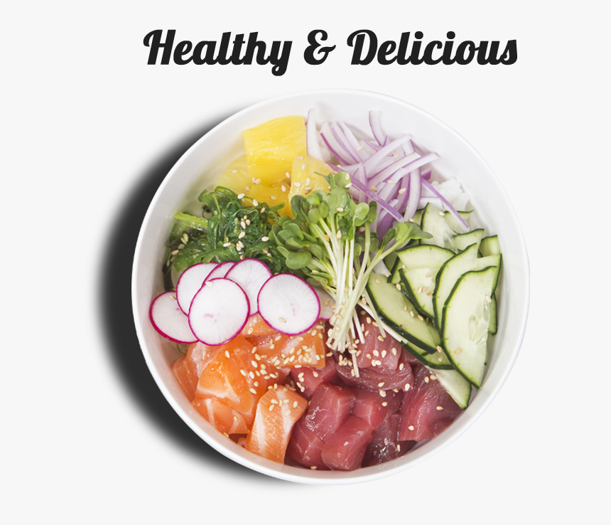 Bowl Poke Salmon Wasabi Mayo, HD Png Download