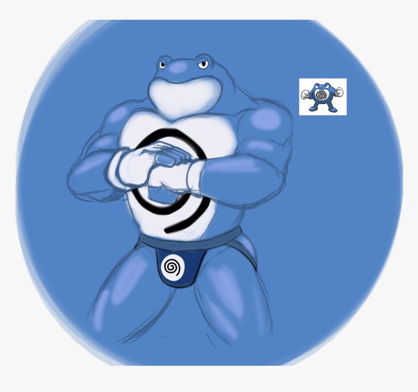 Here, Have An Anthro Poliwrath, While We Re At It - Muscle Poliwrath, HD Png Download