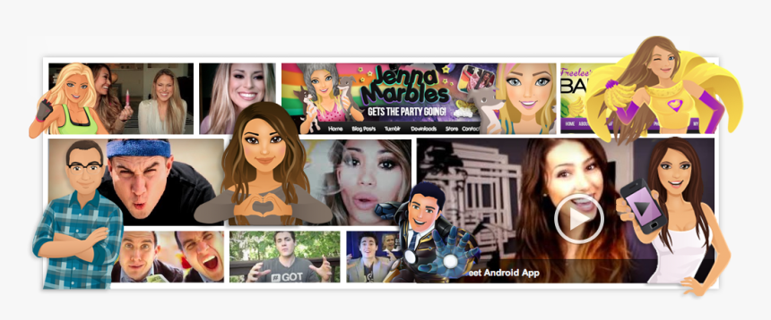 Transparent Jenna Marbles Png - Collage, Png Download
