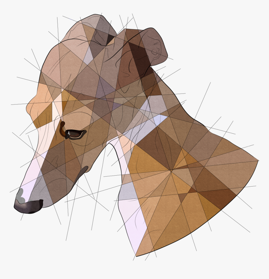 Italian Greyhound Art, HD Png Download