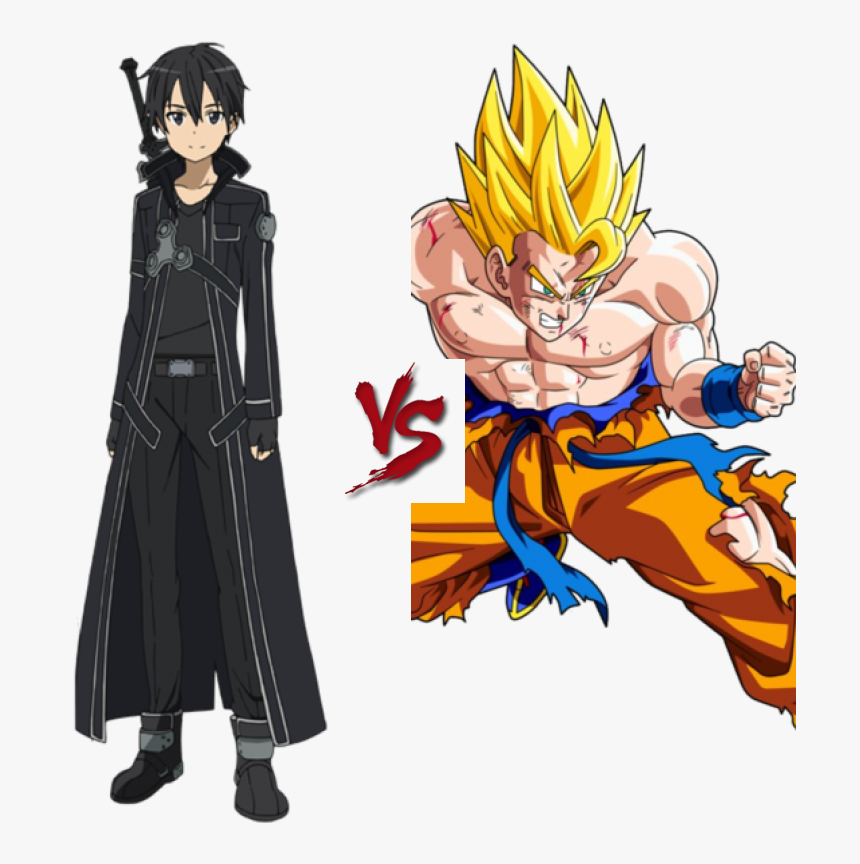 Kirito Png -tomodachi Life Qr Codes Kirito, Hd Png - Yato Vs Goku, Transparent Png