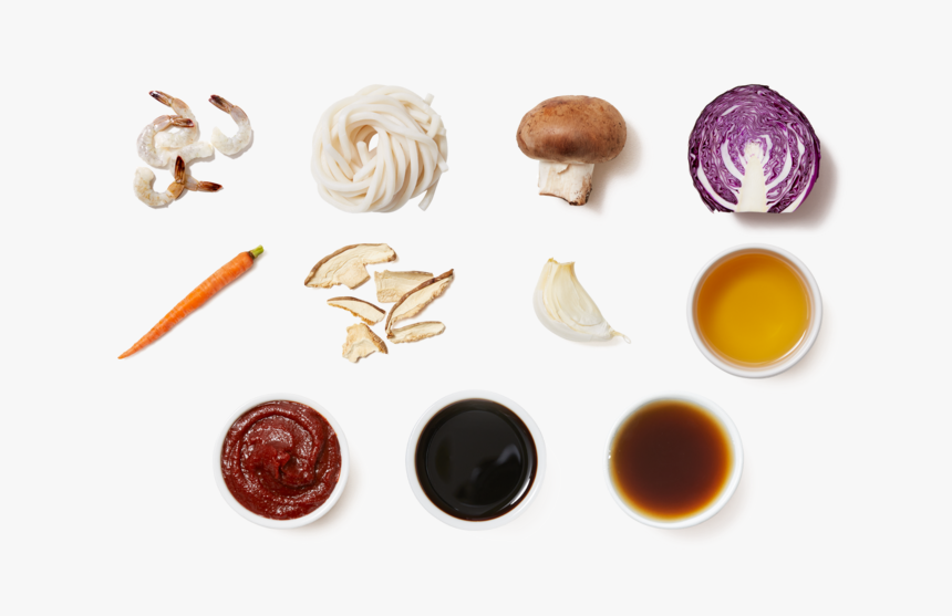 Spicy Shrimp & Udon Noodle Soup With Shiitake & Cremini - Agaricaceae, HD Png Download