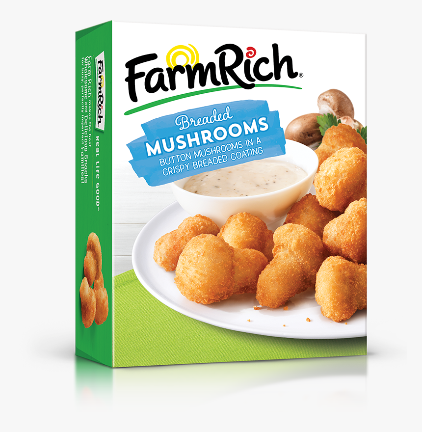 Breaded Mushrooms - Farm Rich Mozzarella Sticks, HD Png Download