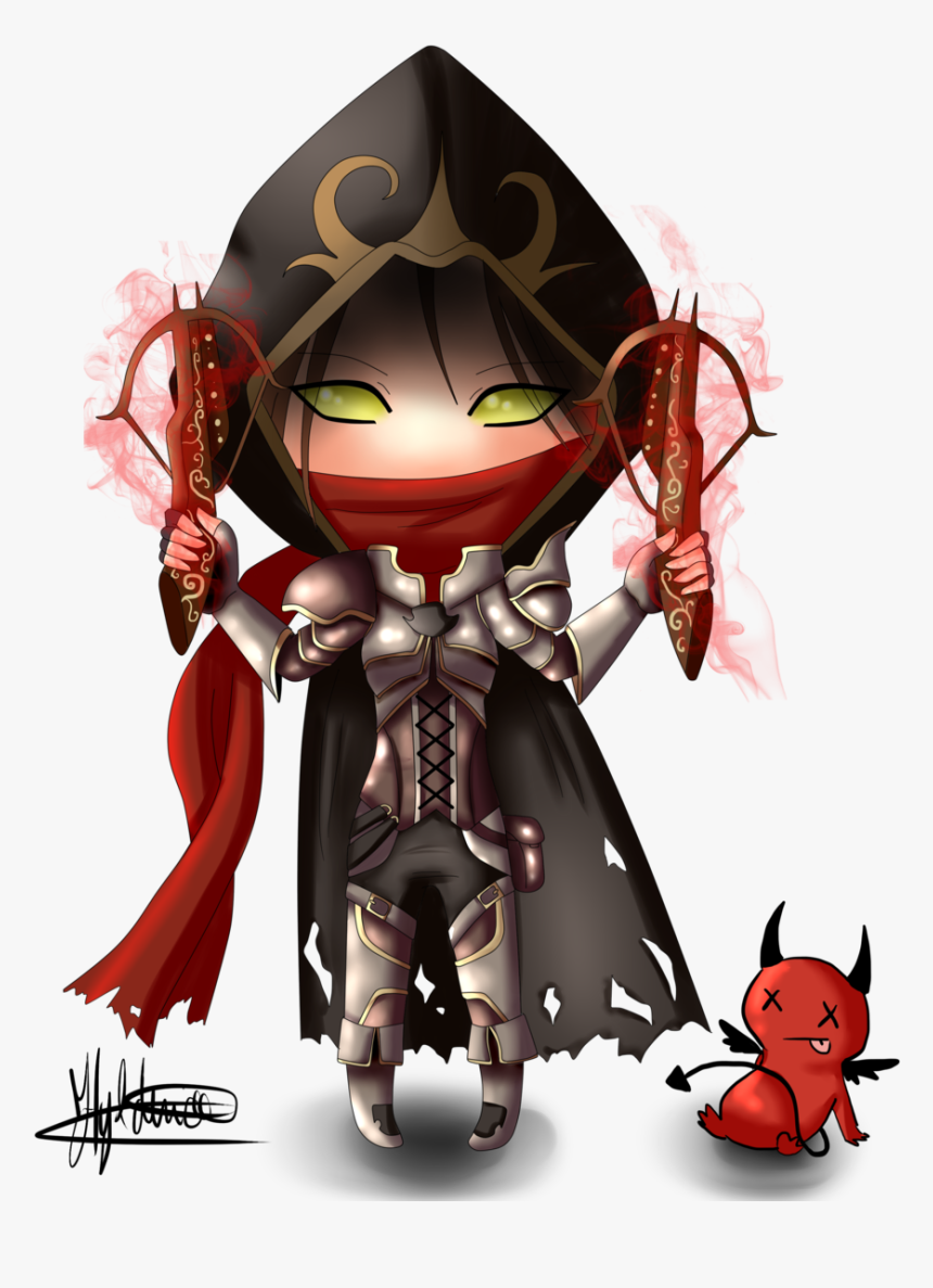 Chibi Demon Hunter By Hyldenia - Diablo 3 Demon Hunter Cute, HD Png Download