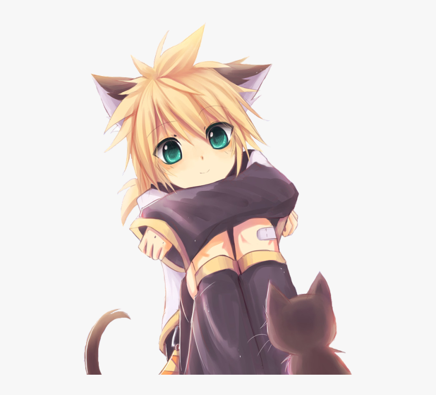 Vocaloid, Neko, And Len Image - Cute Anime Neko Boy, HD Png Download