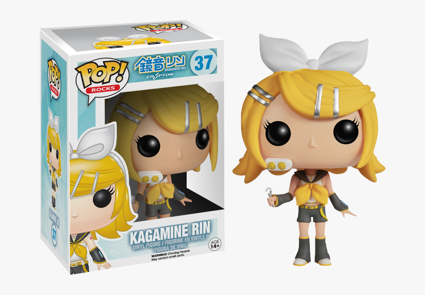 Rin Kagamine Png -kagamine Rin Pop Vinyl Figure - Pop Figurine Sailor Moon, Transparent Png