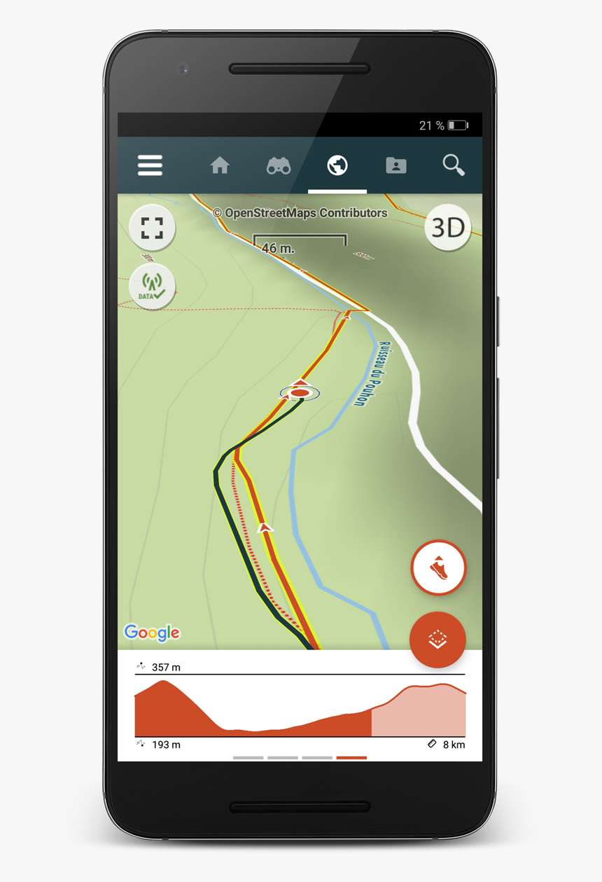 M - App Altimetre Topographique, HD Png Download