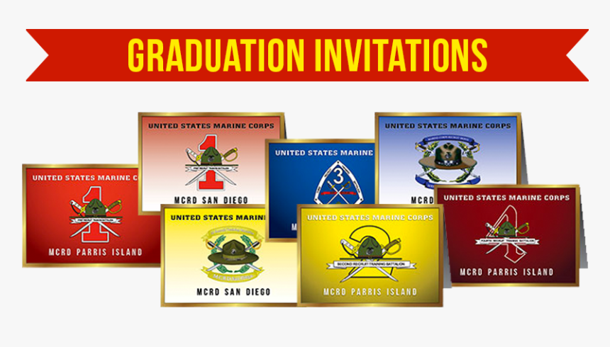 Graduation Invites - Marine Graduation Invitations, HD Png Download