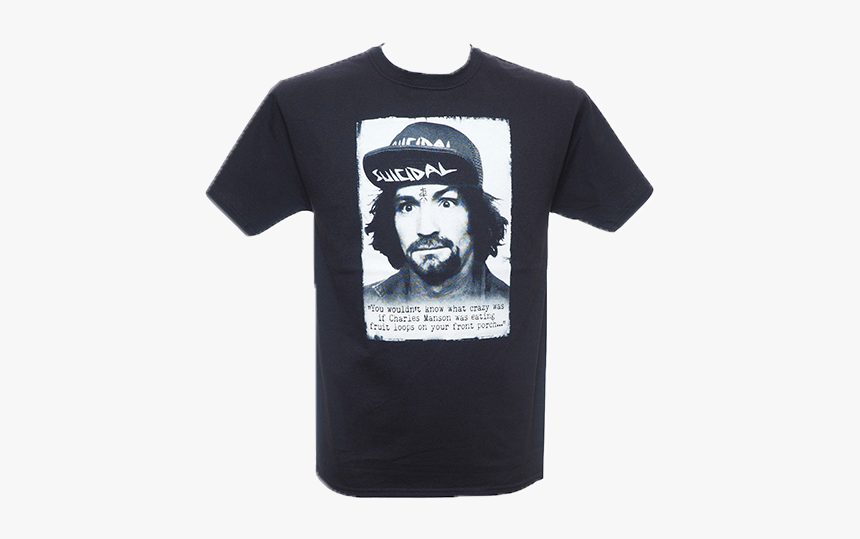 Charles-manson - Charles Manson Suicidal T Shirt, HD Png Download