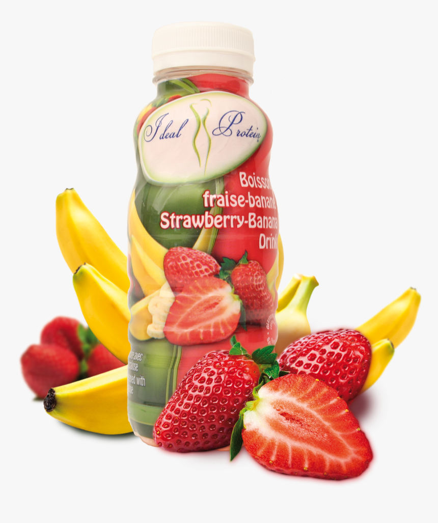 Transparent Banana Png - Ideal Protein Strawberry Banana Drink, Png Download