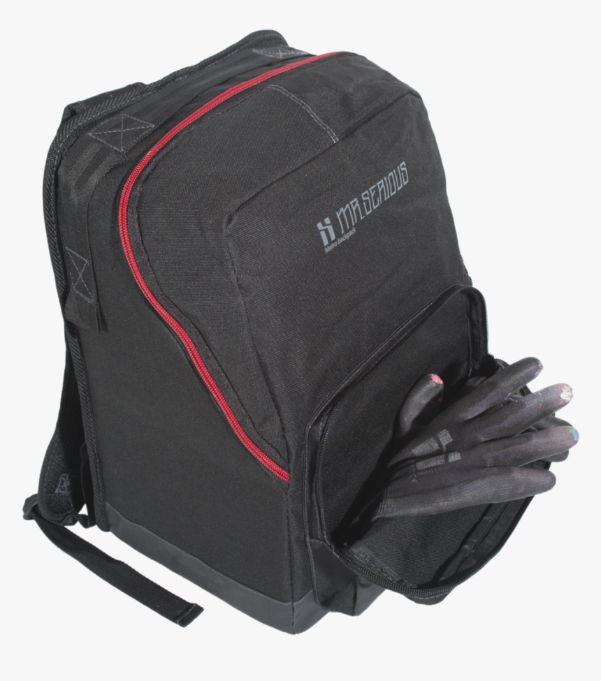 Serious Metro Backpack Front Pocket Black, HD Png Download