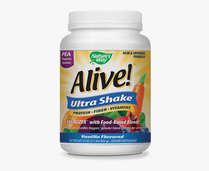 Nature 039 S Way Alive Ultra Shake Vanilla 33 Oz Pwdr - Nature's Way, HD Png Download