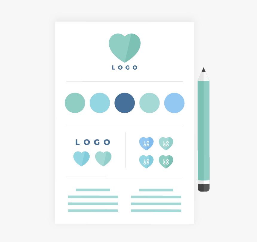 Brand Identity Design - Mintswift Brand Design Process, HD Png Download