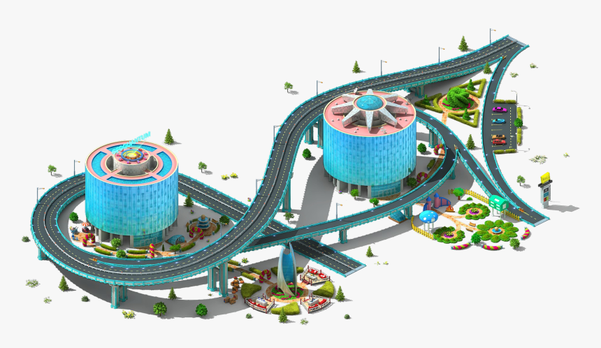 Megapolis Wiki - Roller Coaster, HD Png Download