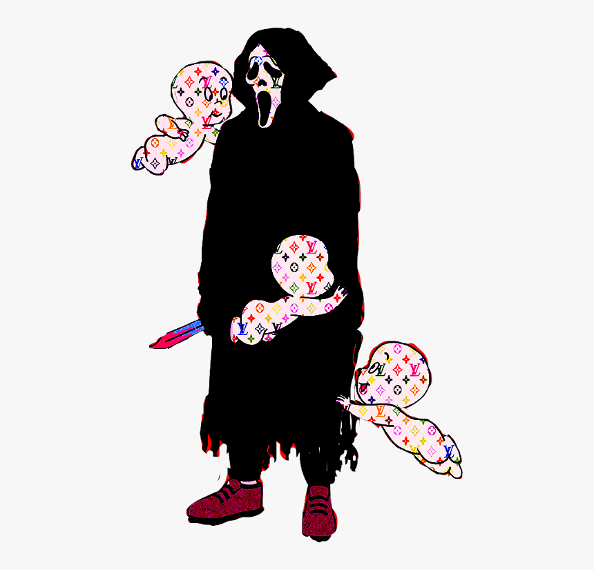 Scream Casper Louisvuitton Freetoedit - Illustration, HD Png Download