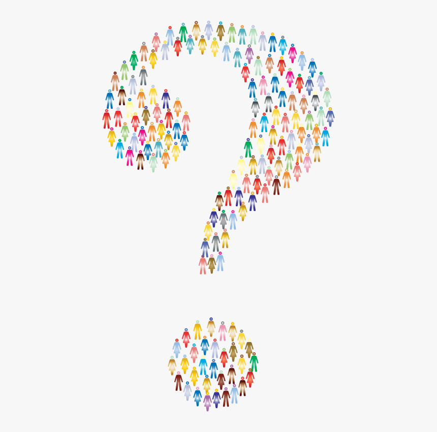 Prismatic Human Confusion - Creative Question Mark Clipart, HD Png Download