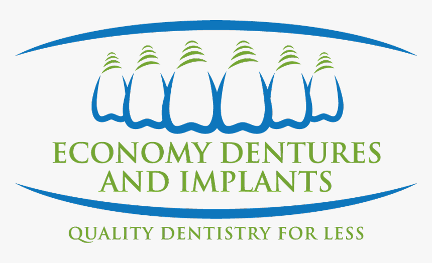 Economy Dentures Logo - Graphic Design, HD Png Download