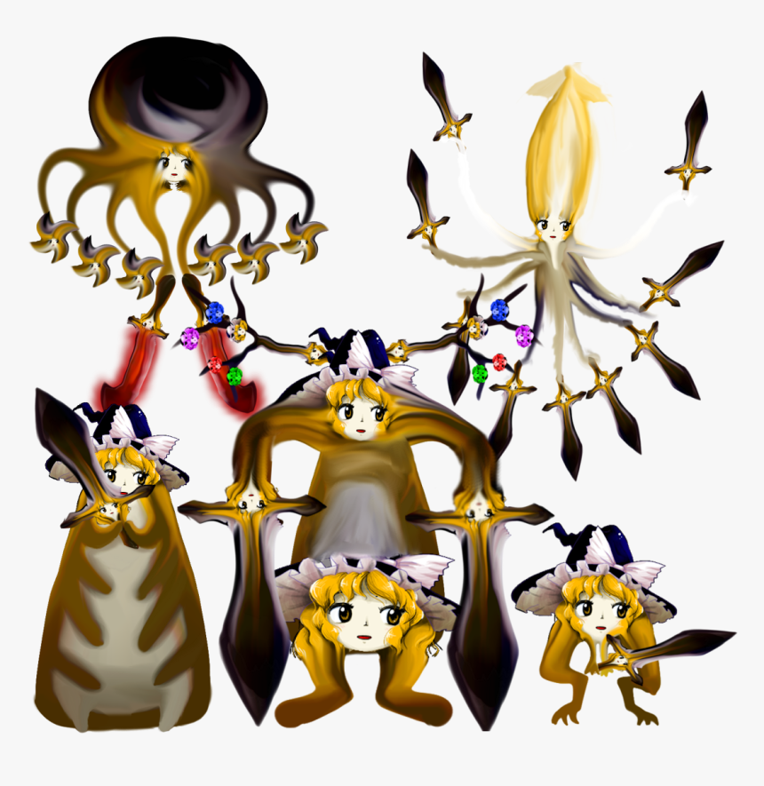 Crowd Of Marisa - Illustration, HD Png Download