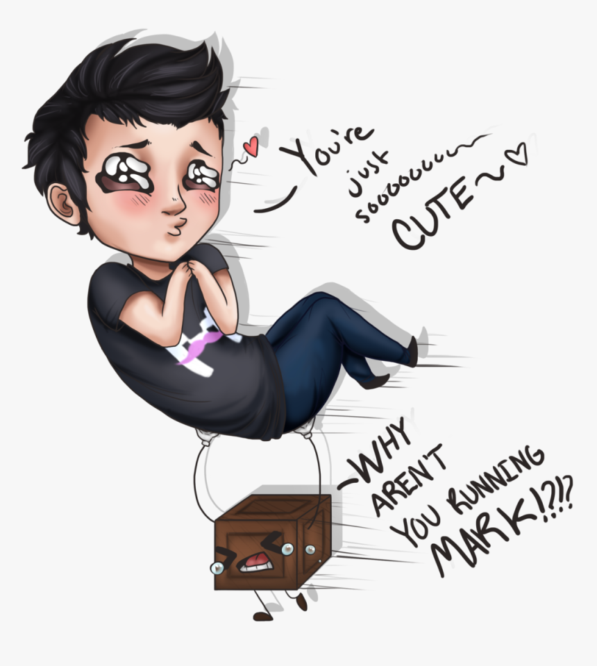 Tiny Box Tim - Markiplier And Tiny Box Tim Fanart, HD Png Download