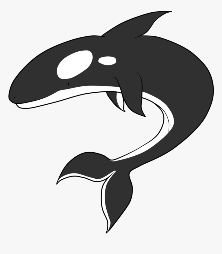 Dolphin Silhouette Black Cartoon Clip Art - Cartoon, HD Png Download
