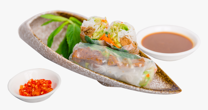 Vegetarian Fresh Spring Roll - Rice Paper, HD Png Download