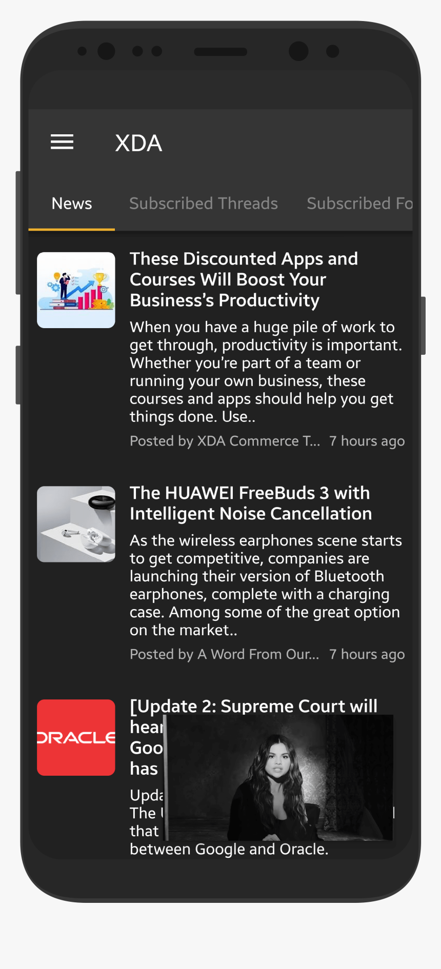 Picture In Picture Mode - Smartphone, HD Png Download