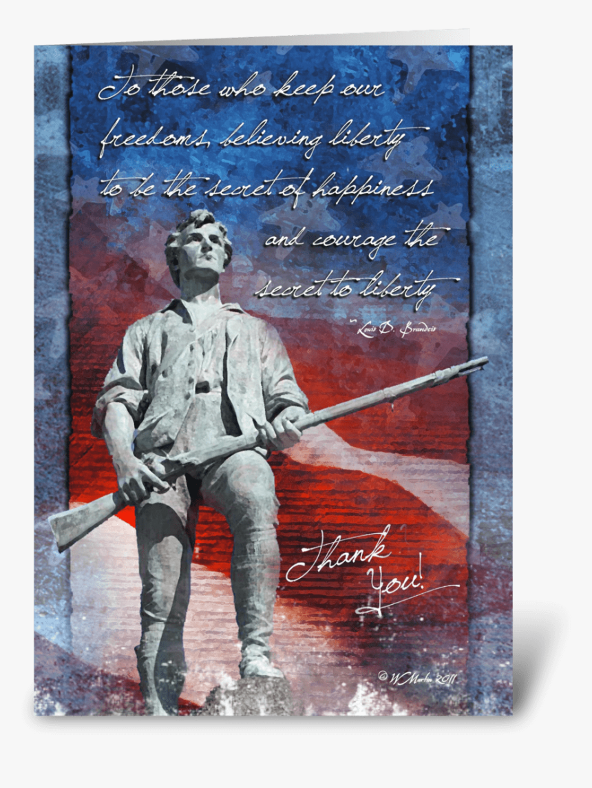 Minuteman Troop Support Greeting Card Greeting Card - Poster, HD Png Download