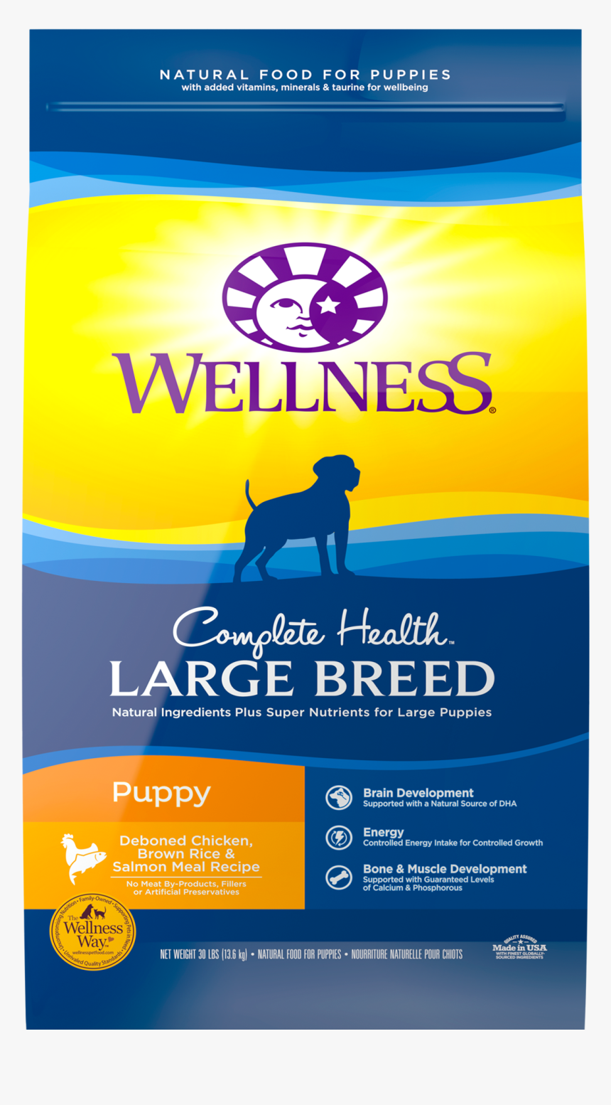 Com Health Dry Lrg Breed Puppy - Wellness Adult Dog Food, HD Png Download