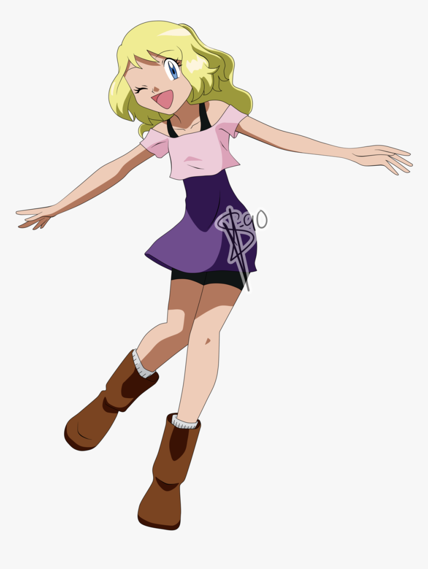 Transparent Pokemon Serena Png - Pokemon Serena And Clemont Daughter, Png Download
