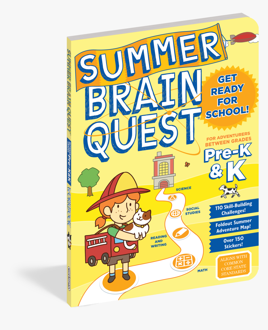Cover - Summer Brain Quest: Between Grades K & 1, HD Png Download