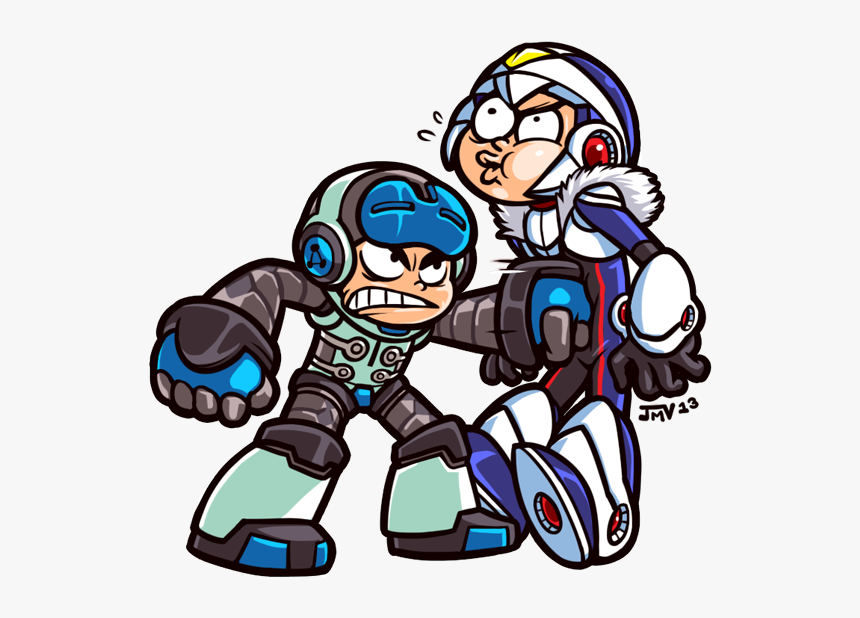 9 Rockman Xover Clip Art Fictional Character - Mighty No 9 Crossover, HD Png Download