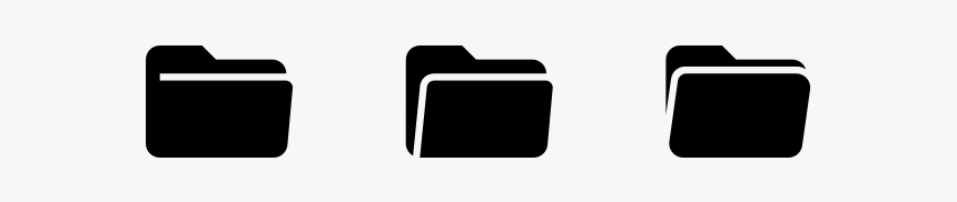 Open Folder Noun Project Folder Open Opened Folder - Briefcase, HD Png Download