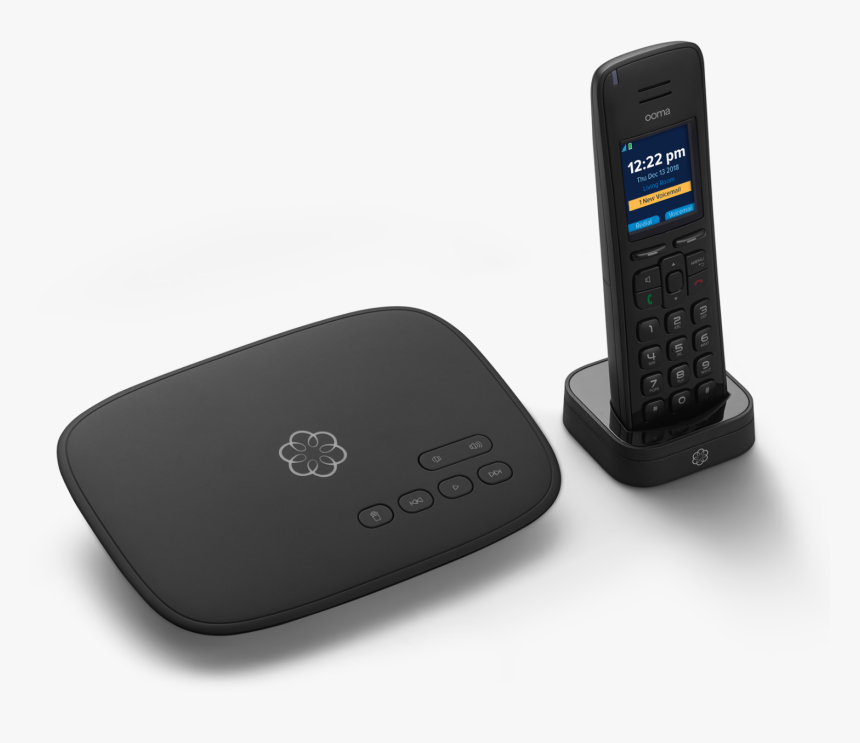 Ooma Telo With Hd3 Handset Image - Cordless Telephone, HD Png Download