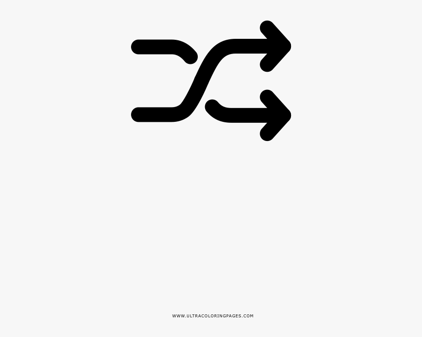 Shuffle Coloring Page - Calligraphy, HD Png Download