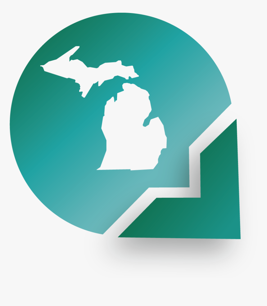 Michigan State Silhouette Sticker, HD Png Download