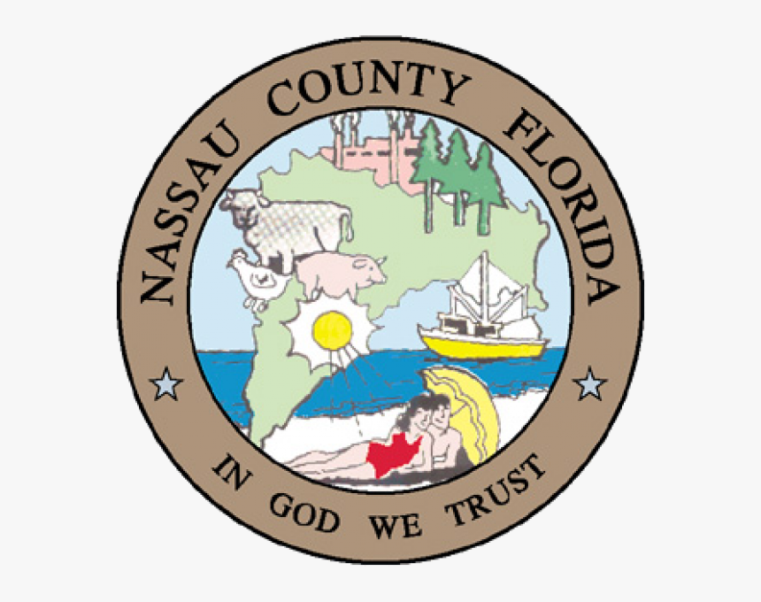 Seal Of Nassau County, Florida - Nassau County Florida Seal, HD Png Download