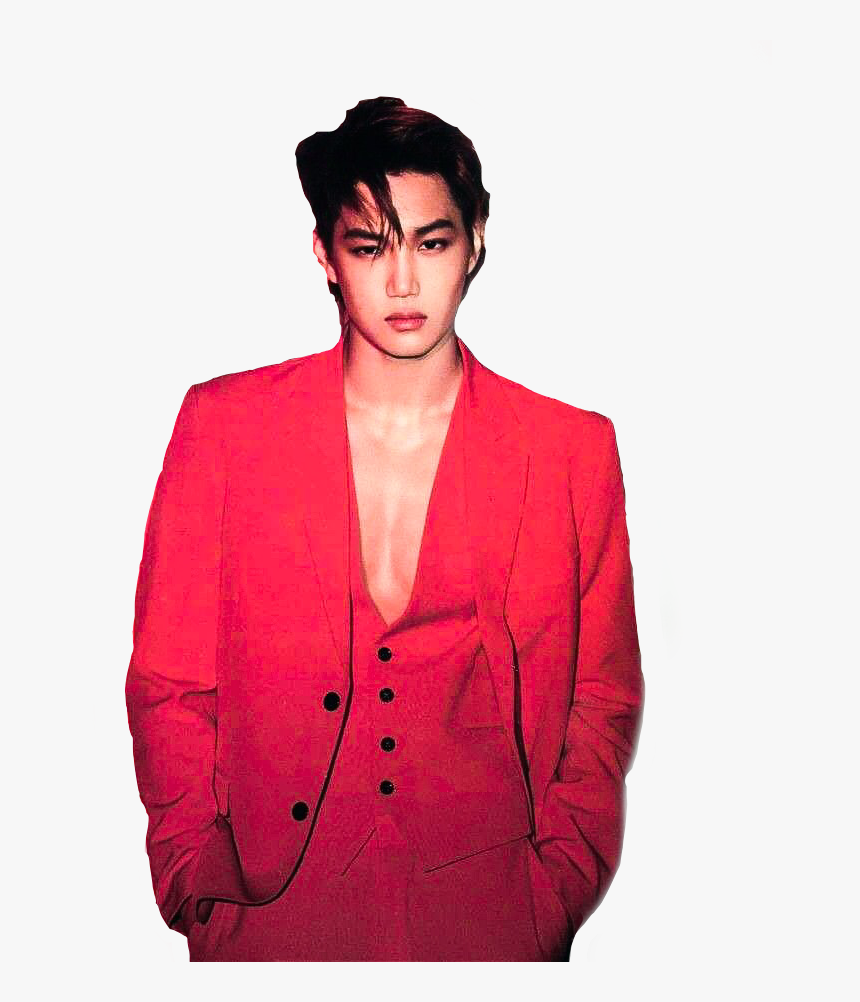 Love - Red Suit Kim Jong In Suit, HD Png Download
