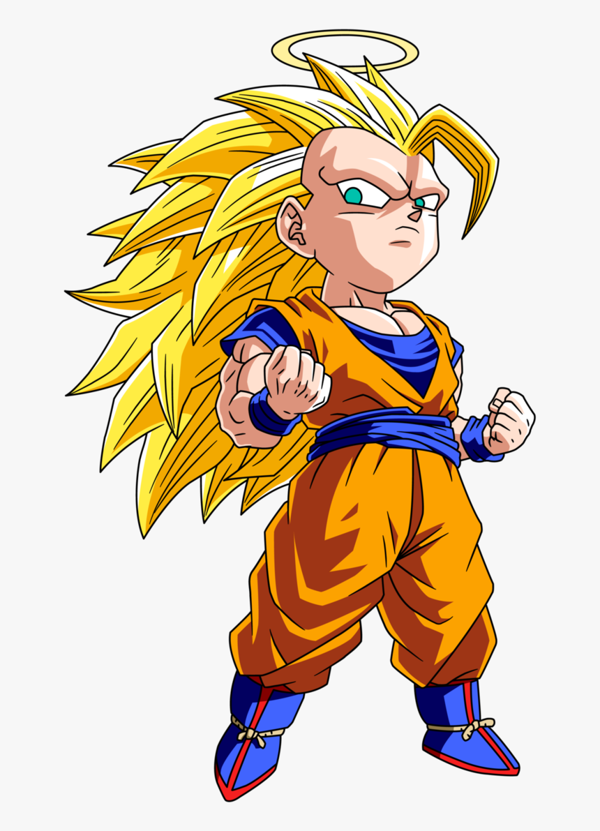Goku Super Saiyan 3 Chibi, HD Png Download