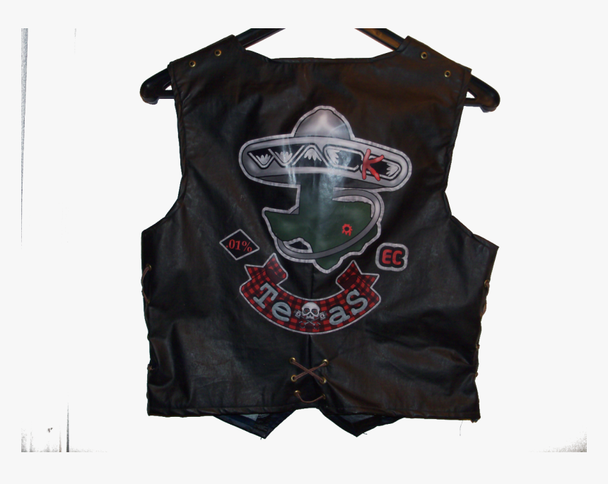 Biker Vest Patches Back - Vest, HD Png Download