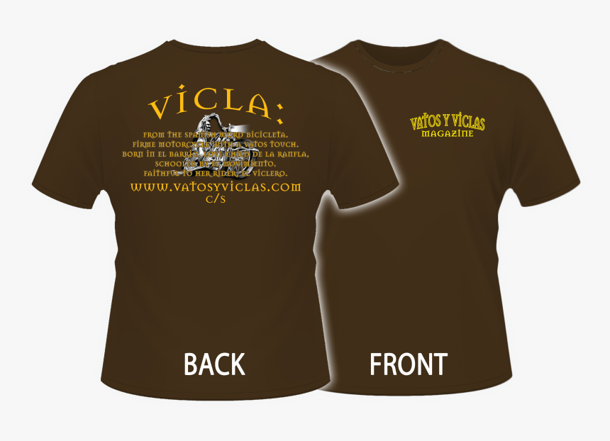 Vicla - Black T Shirt Back, HD Png Download